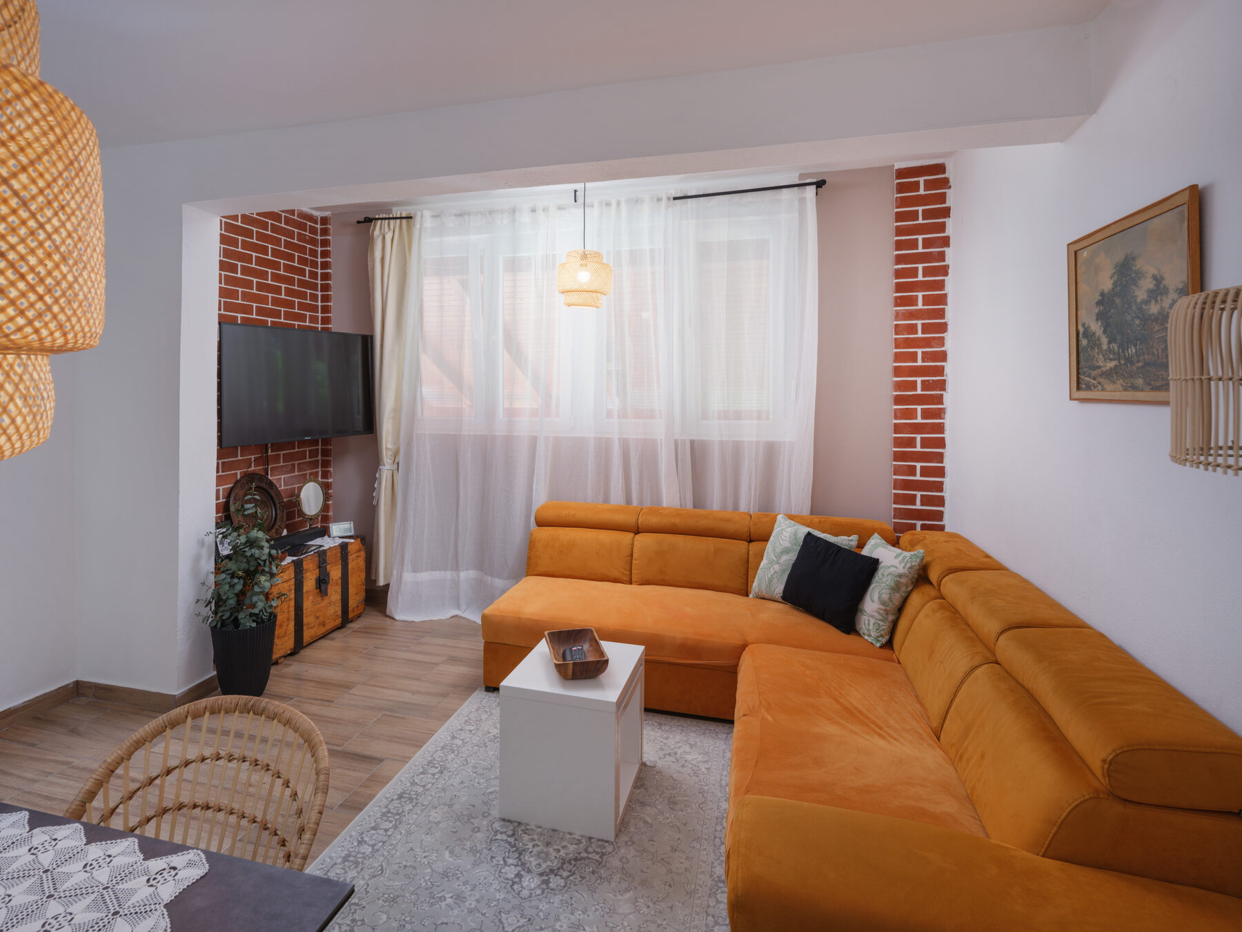 Dining and living area