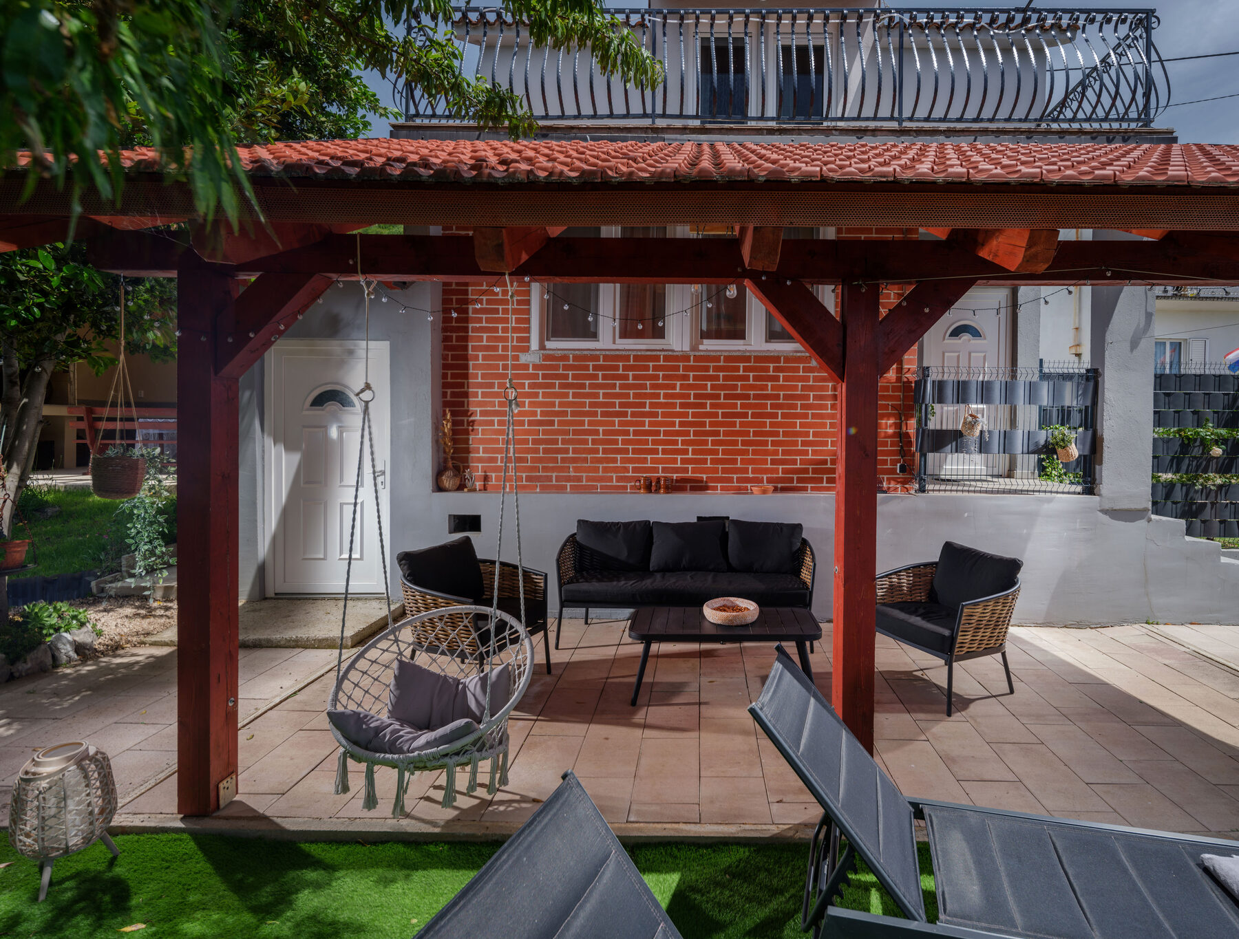 Hot tub area